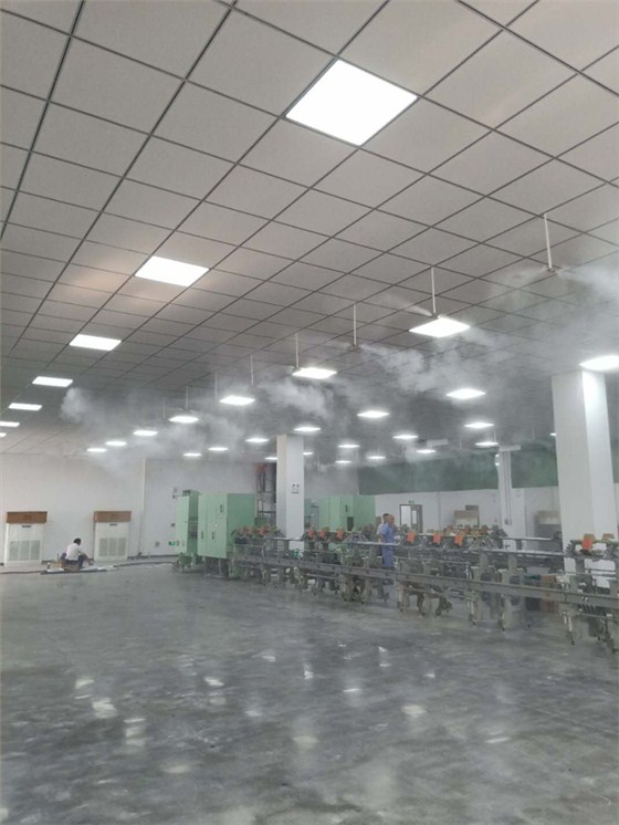 南通四建集團(tuán)纖維車(chē)間高壓微霧加濕2