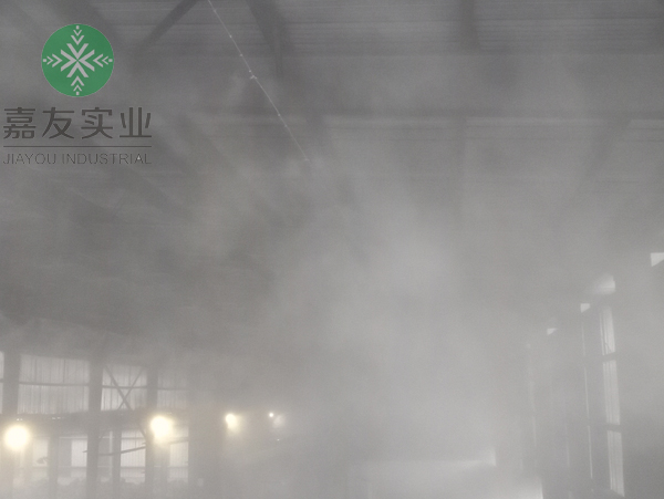 貴州華仁新材料有限公司安裝破碎車間噴霧降塵系統(tǒng)案例