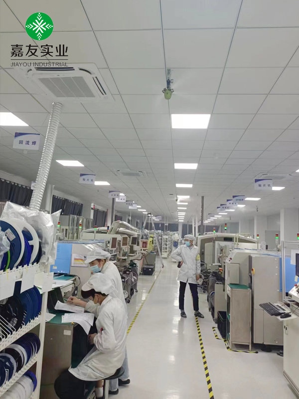 華陽(yáng)科技安裝杭州嘉友電子車間干霧加濕器加濕案例