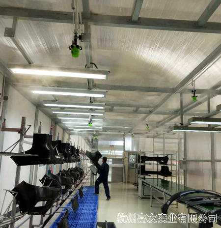 吉利汽車噴涂車間加濕案例7