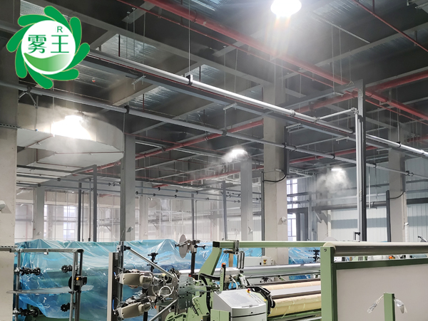 新南港汽車紡織車間高壓微霧加濕器長效運(yùn)行，大霧量低能耗